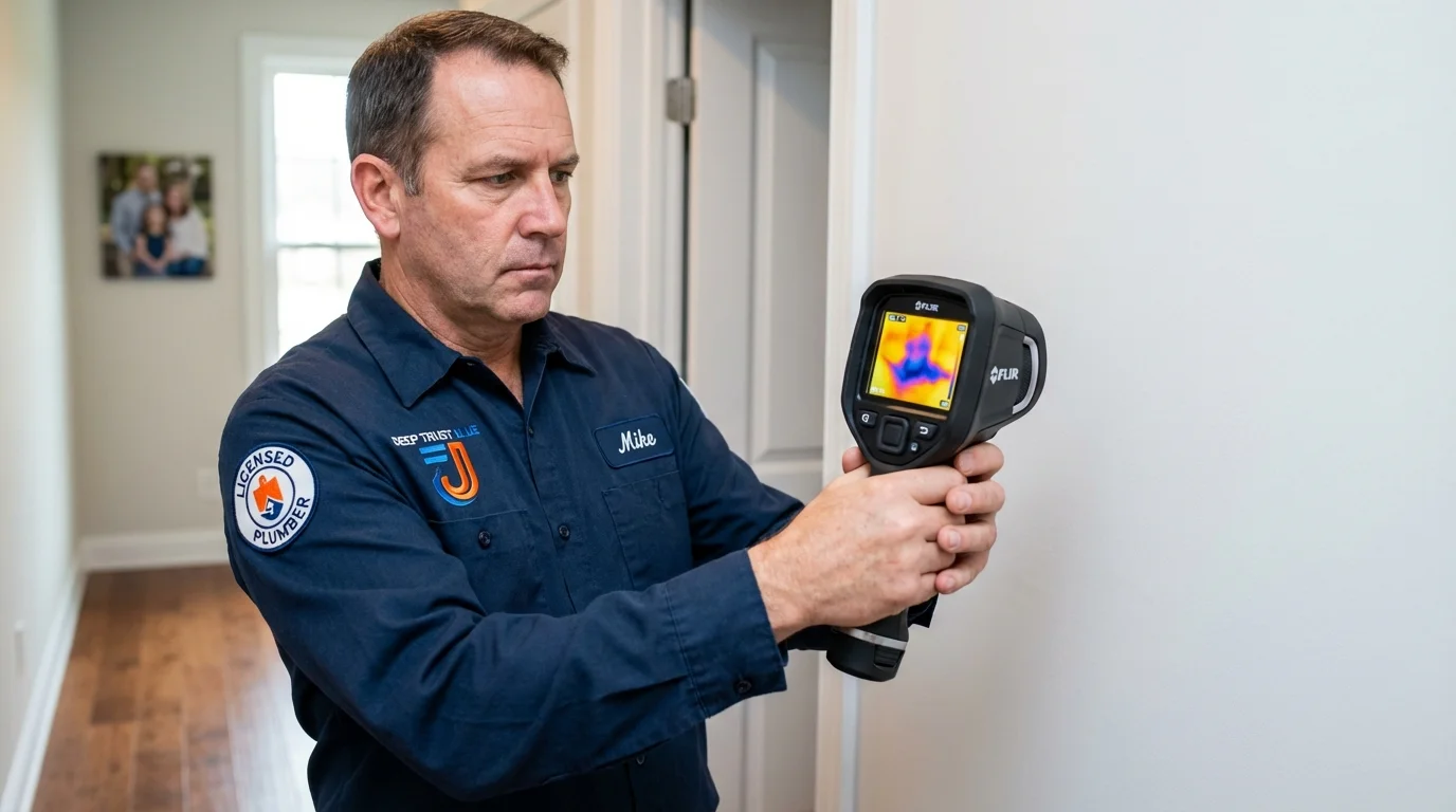 Thermal imaging leak detection by Johns Plumbing LLC in Yankton